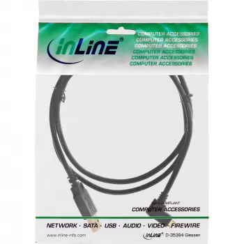 InLine Micro-USB 2.0 kábel USB Type-A konektor samec / Micro-B konektor samec, zahnutý, čierny, 1 m