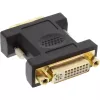 InLine DVI-D adaptér DVI-I 24+5 konektor samica / DVI-D 24+1 konektor samec, pozlátený