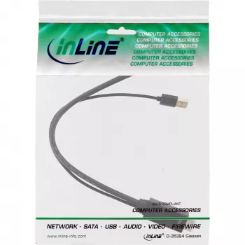InLine konvertorový kábel HDMI konektor samec na DisplayPort konektor samica, 4K, čierno-zlatý, 0,3 m