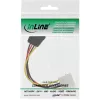 InLine SATA napájací kábel 1x 5,25 palca / SATA 0,15 m
