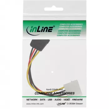InLine SATA napájací kábel 1x 5,25 palca / SATA 0,15 m