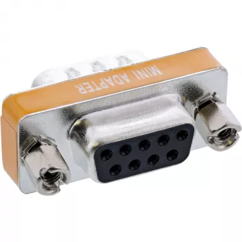 InLine nulový modem adaptér DB9 pin konektor samec / samica