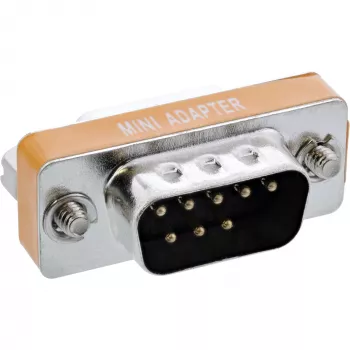 InLine nulový modem adaptér DB9 pin konektor samec / samica