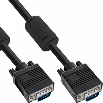 S-VGA kábel InLine 17723B 15HD konektor samec konektor samec čierny 7 m