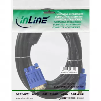 InLine S-VGA kábel Premium 15HD konektor samec/konektor samec čierny 7 m