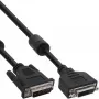 InLine DVI-D kábel 24+1 M/F, Dual Link, 2 feritové jadrá, 2 m