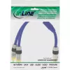 InLine RCA Y kábel Premium 1x RCA samica / 2x RCA samec pozlátený 0,25 m