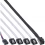 InLine Mini SAS HD kábel SFF-8643 na 4x SATA + Sideband 1 m