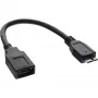 InLine Micro USB 3.0 OTG adaptérový kábel Micro-B konektor samec na USB Type-A konektor samica 0,15 m