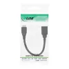 InLine Micro USB 3.0 OTG adaptérový kábel Micro-B konektor samec na USB Type-A konektor samica 0,15 m