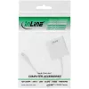 InLine Mini DisplayPort konektor samec / DVI-D 24+1 adaptér konektor samica biely, 0,15m