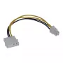 InLine adaptér napájacieho kábla základnej dosky 5,25 palca / 4-pin 12V 0,20 m