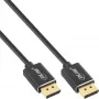 InLine DisplayPort 1.4 kábel tenký, 8K4K, čierny, pozlátené kontakty, 0,5 m