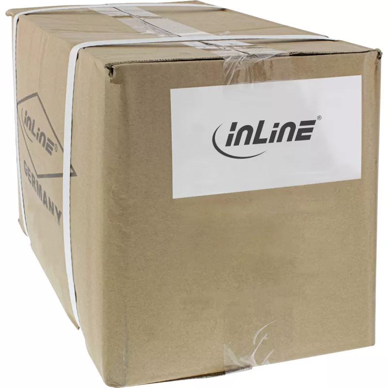 InLine 70 kusov hromadné balenie patch kábel S/FTP Cat.6A bezhalogénový 500MHz sivý 1m