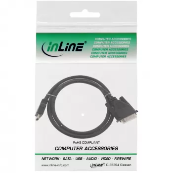 InLine HDMI-DVI kábel HDMI konektor samec / DVI konektor samec 18+1 čierny 1,5 m