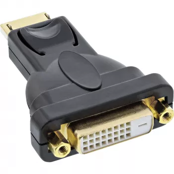 InLine DisplayPort adaptér DisplayPort konektor samec na DVI-D 24+1 konektor samica čierny
