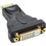 InLine DisplayPort adaptér DisplayPort konektor samec na DVI-D 24+1 konektor samica čierny