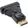 InLine DisplayPort adaptér DisplayPort konektor samec na DVI-D 24+1 konektor samica čierny