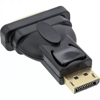 InLine DisplayPort adaptér DisplayPort konektor samec na DVI-D 24+1 konektor samica čierny
