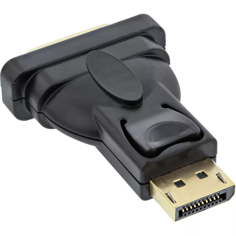 InLine DisplayPort adaptér DisplayPort konektor samec na DVI-D 24+1 konektor samica čierny
