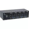 KVM desktop switch InLine 62644I 4-portový dual-monitor DP+HDMI 4K USB 3.0 audio