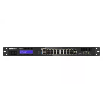 QNAP QGD-1600 Managed Gigabit Ethernet (10/100/1000) 1U čierna, sivá