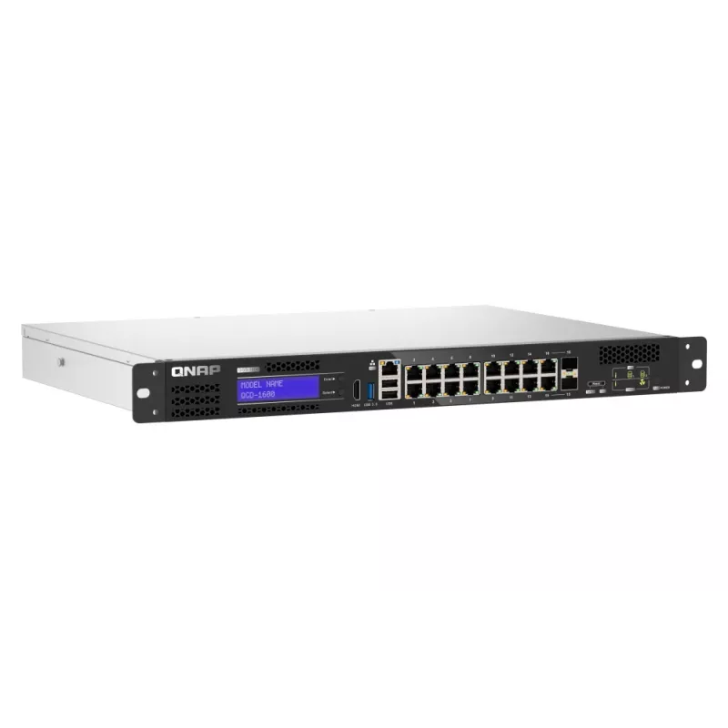 QNAP QGD-1600 Managed Gigabit Ethernet (10/100/1000) 1U čierna, sivá