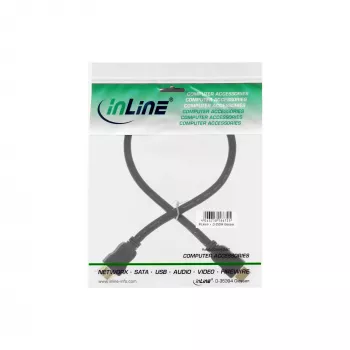 InLine High Speed HDMI kábel s Ethernetom, samec/samec, čierny, zlaté kontakty, 0,3 m