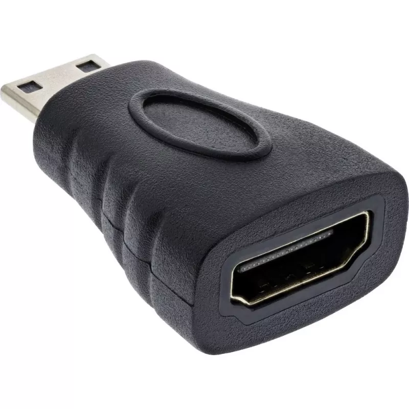 InLine HDMI adaptér, HDMI A samica / HDMI C samec, 4K/60Hz, pozlátený