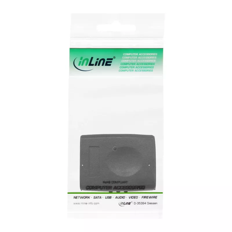InLine HDMI adaptér HDMI A samica/samica s pozlátenými kontaktmi, 4K2K