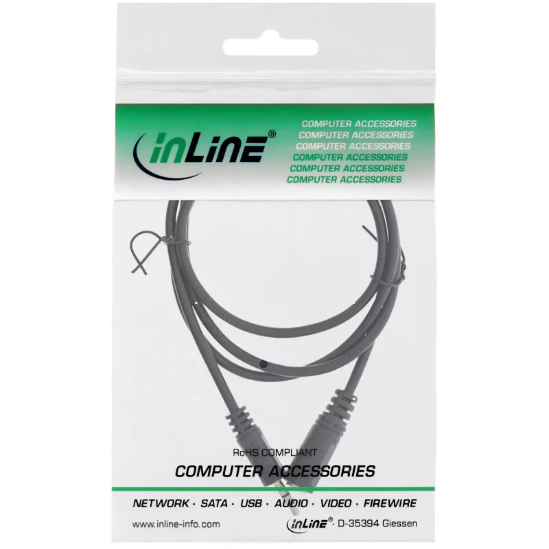 InLine audio kábel 3,5mm stereo samec / samica 10m