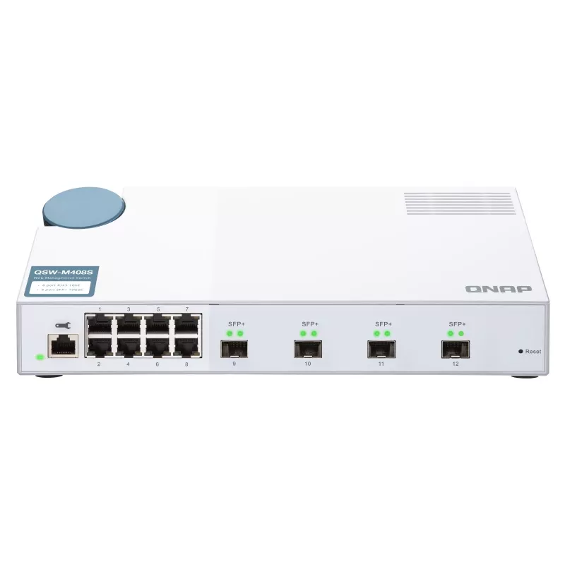 QNAP QSW-M408S sieťový switch Managed L2 Gigabit Ethernet (10/100/1000) biela