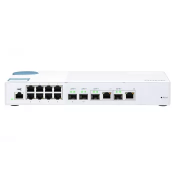QNAP QSW-M408-2C sieťový switch Managed L2 10G Ethernet (100/1000/10000) biela