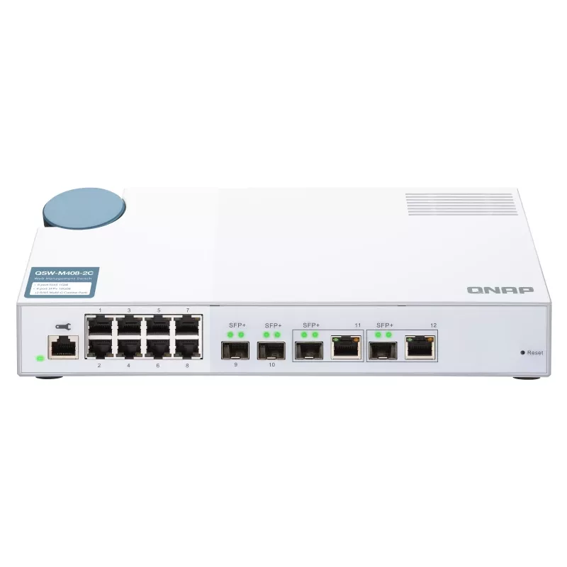 QNAP QSW-M408-2C sieťový switch Managed L2 10G Ethernet (100/1000/10000) biela