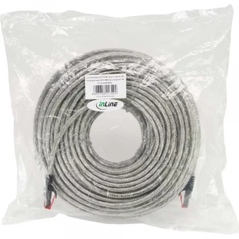 InLine patch kábel S/FTP PiMF Cat.6 250MHz PVC meď transparentná 50m