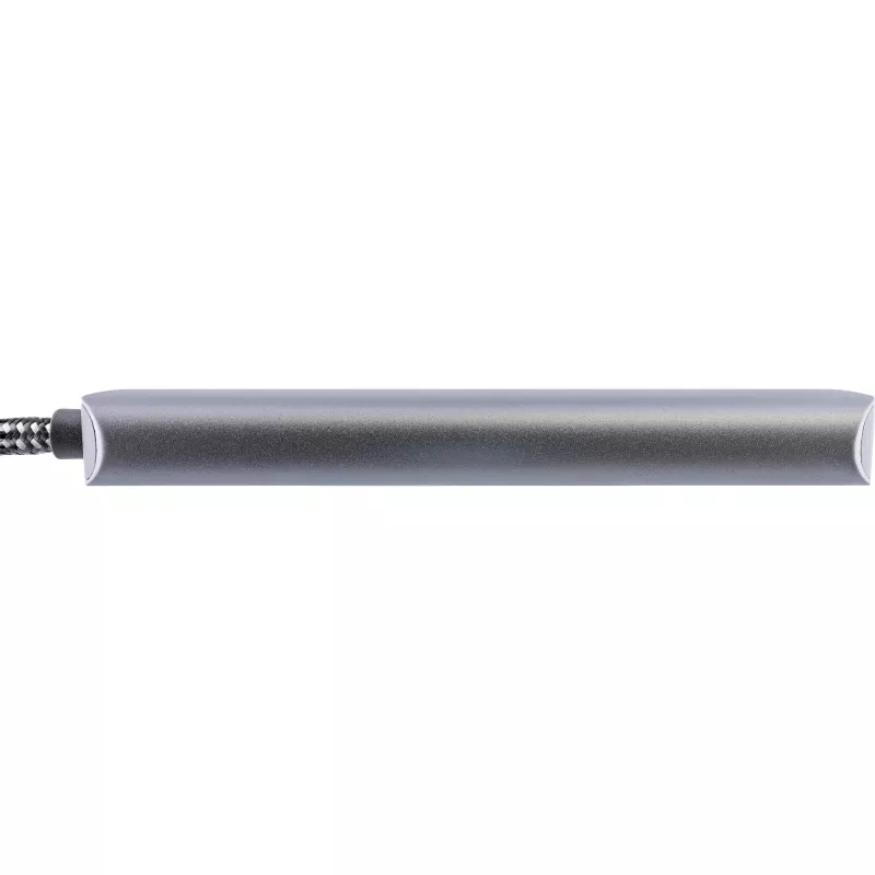 InLine USB 3.2 hub, USB-C na 4x USB A 10 Gb/s, hliník, sivý