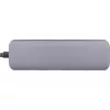 InLine USB 3.2 hub, USB-C na 4x USB A 10 Gb/s, hliník, sivý