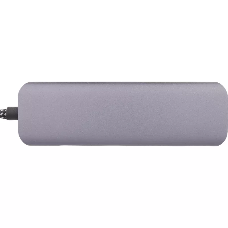 InLine USB 3.2 hub, USB-C na 4x USB A 10 Gb/s, hliník, sivý