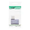 InLine USB4 adaptér, USB-C konektor samec/samica vpravo/vľavo zahnutý, hliník, sivý