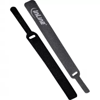 InLine káblová spona suchý zips 12x125 mm 10 ks čierna