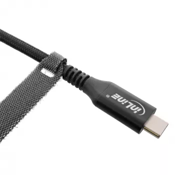 InLine káblová spona suchý zips 12x125 mm 10 ks čierna