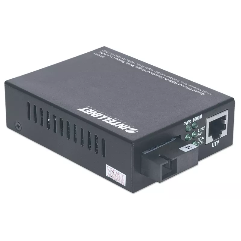Mediálny konvertor Intellinet Gigabit Ethernet WDM bi-direkcionálny 545068