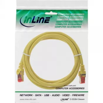 InLine patch kábel S/FTP PiMF Cat.6 250MHz PVC meď žltá 2 m
