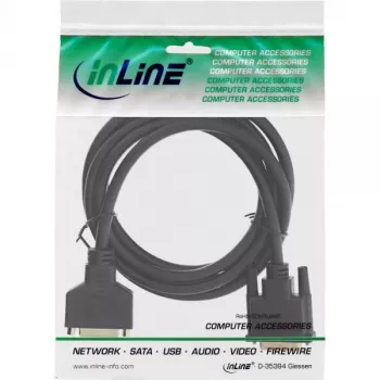 InLine DVI-D kábel Premium 24+1 samec na samicu Dual Link pozlátený 2 m