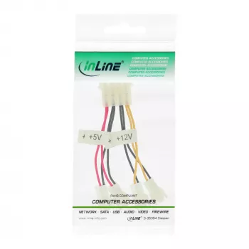 InLine adaptérový kábel ventilátora 2x 12V a 2x 5V pre 4 ventilátory 33005B