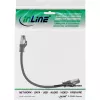 InLine patch kábel S/FTP PiMF Cat.8.1 bezhalogénový 2000MHz čierny, 0,3 m
