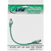 InLine patch kábel, S/FTP (PiMf), Cat.8.1, 2000 MHz, bezhalogénový, zelený, 0,3 m