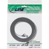 InLine patch kábel plochý, U/FTP, Cat.8.1, TPE bezhalogénový, čierny, 0,5 m