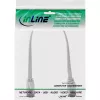 InLine plochý patch kábel, U/FTP, Cat.8.1, TPE bez halogénov, biely, 0,3 m
