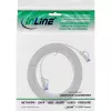 InLine plochý patch kábel, U/FTP, Cat.6A, TPE bez halogénov, biely, 3 m